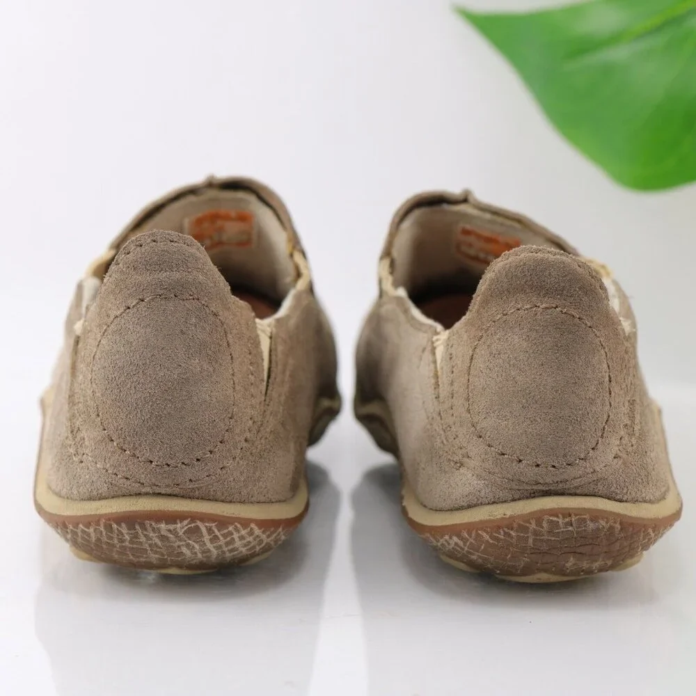 Cushe Mens Surf Slipper Shoe Size 9 Tan Leather Slip On Sneaker Minimalist - Picture 6 of 12